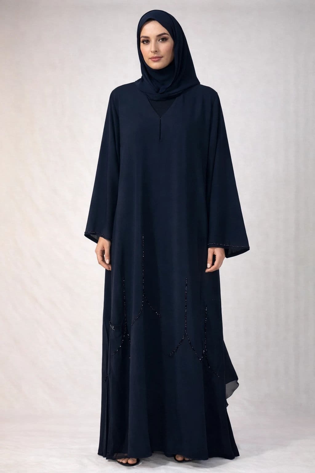 Elara Black Abaya