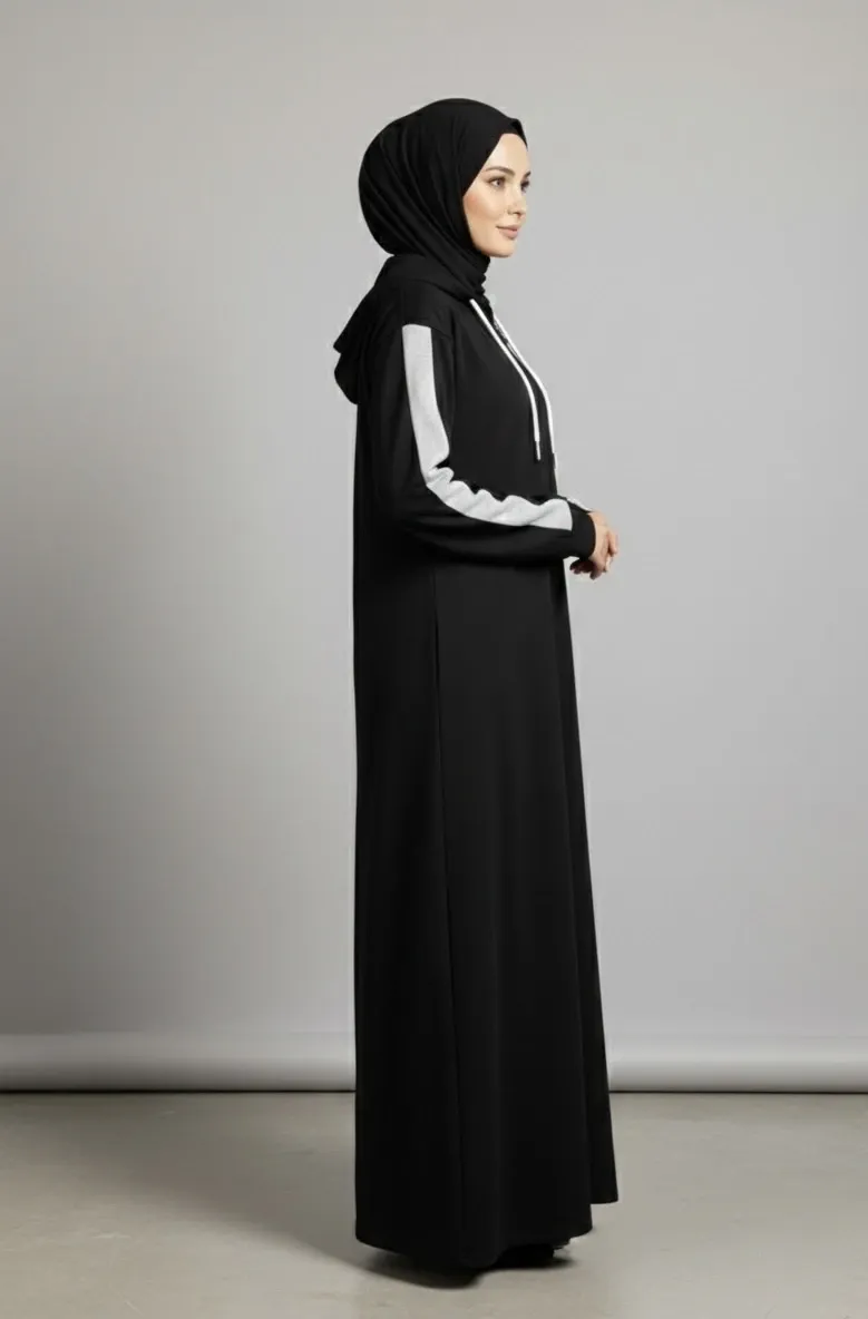 Zipper Hoodie Abaya