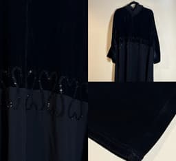 Uroosa Abaya 58 Black