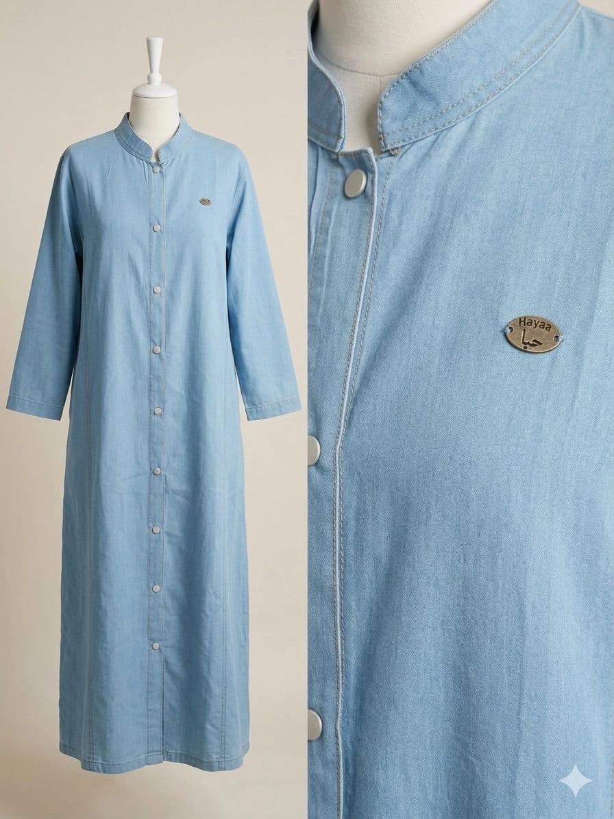 Blue Denim Abaya