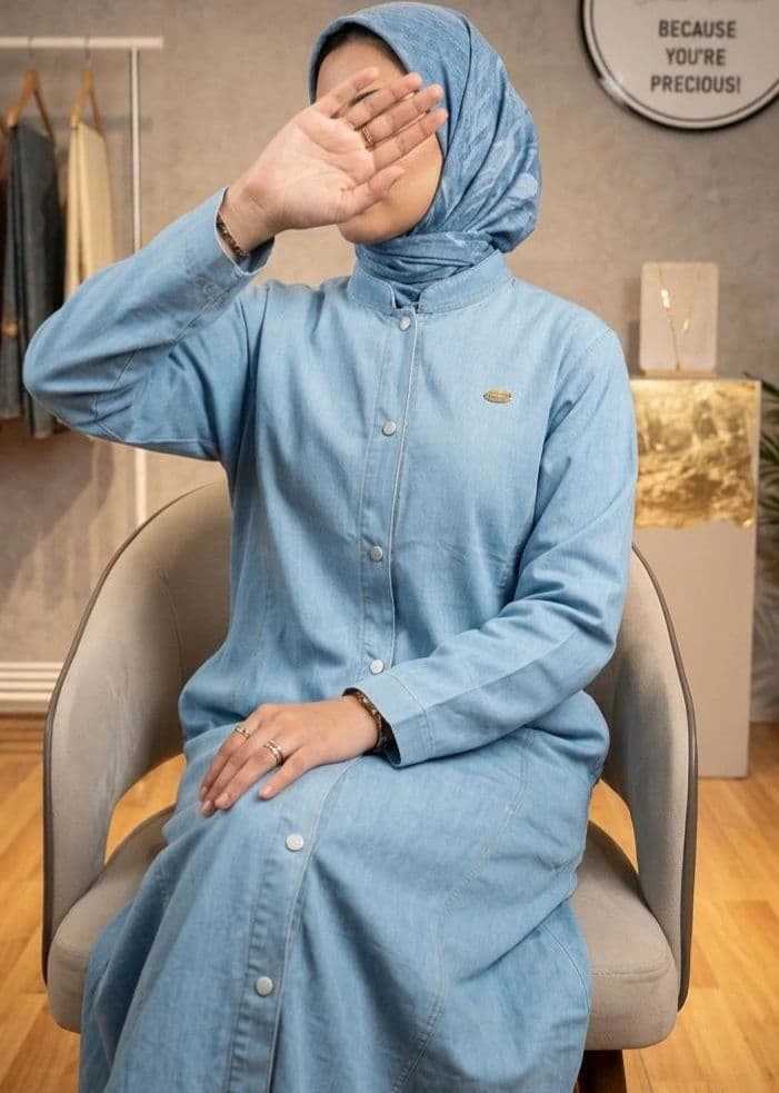 Blue Denim Abaya