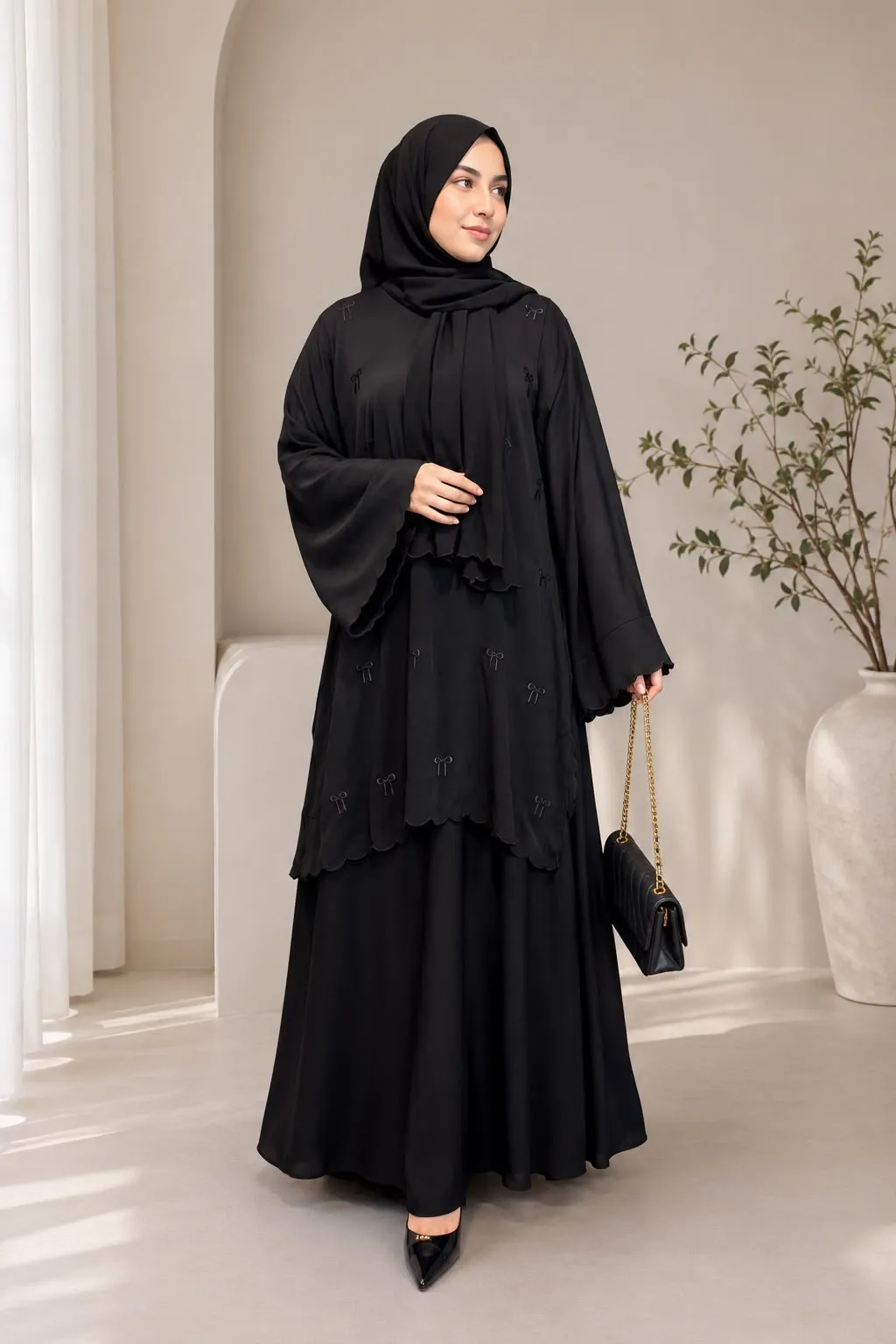The Bow Skirt Abaya