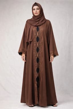 Coffee Elan Abaya 54 Brown