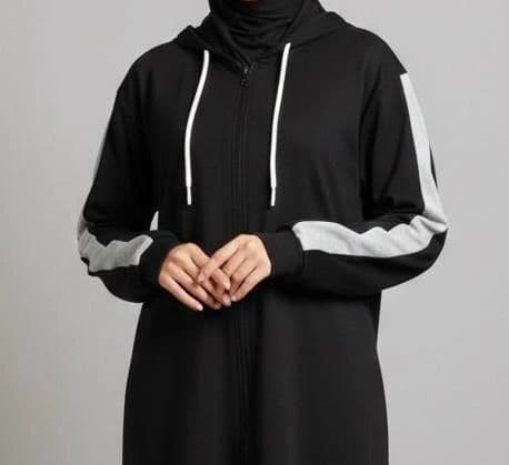 Zipper Hoodie Abaya