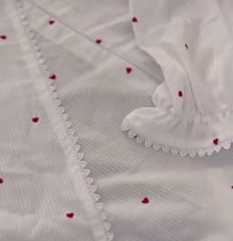 Red Hearts Pehraan Free Size White